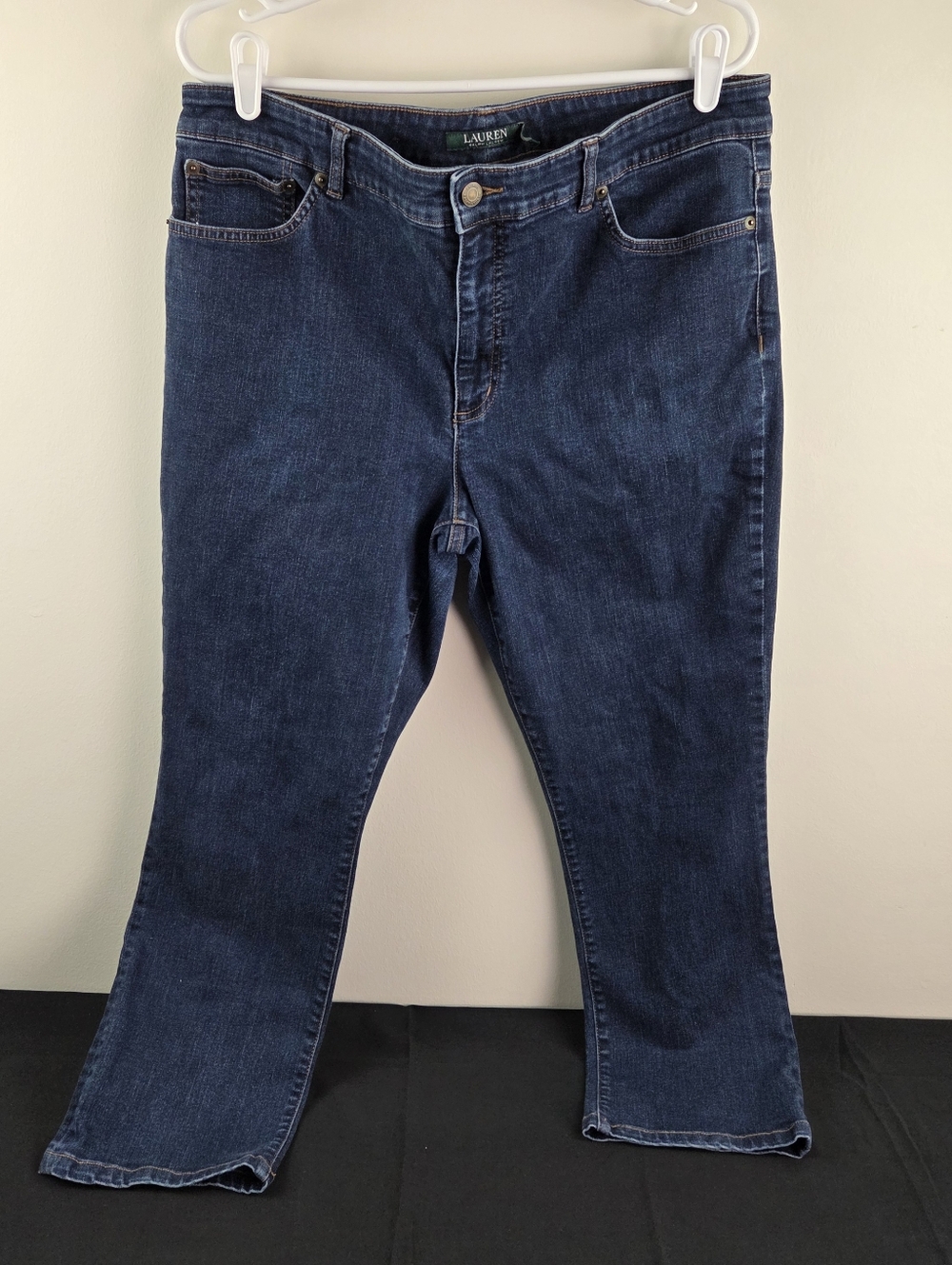 Lauren Ralph Lauren Jeans Womens Size 16 Medium Wash Blue Premier Straight
